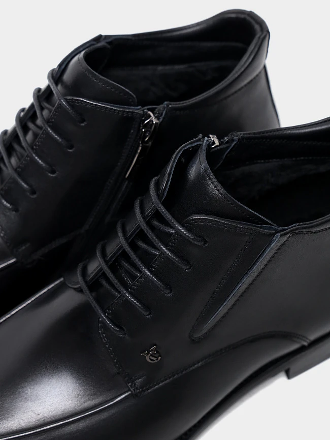 Ботинки мужские демисезонные, цвет черный, натуральная кожа M1022999 | 6