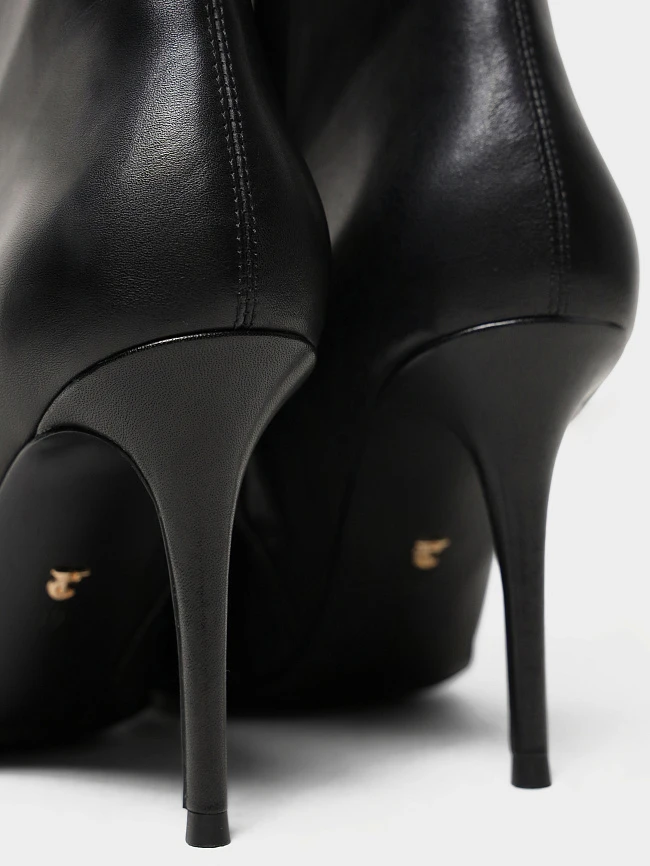 Полусапоги женские всесезонные, цвет черный, натуральная кожа 1494510 | 6