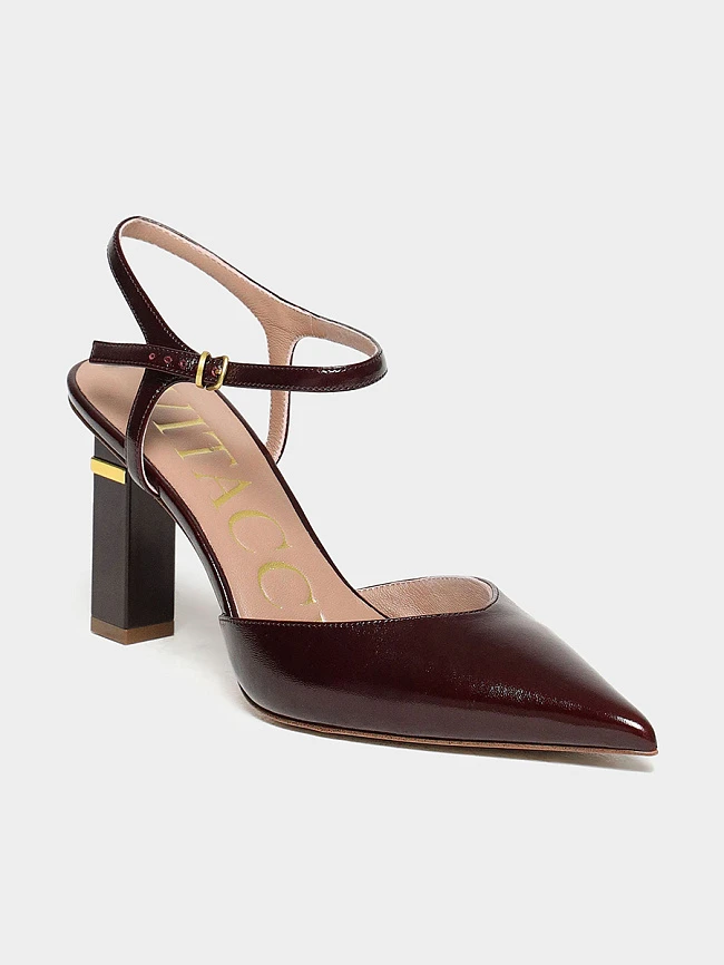 Туфли женские летние, цвет бордовый, натуральная кожа 1494980 | 2