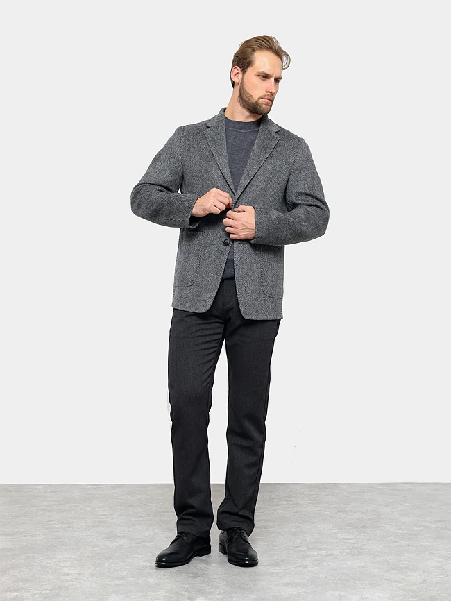 Полуботинки мужские всесезонные, цвет черный, натуральная кожа M1781835-1 | 9