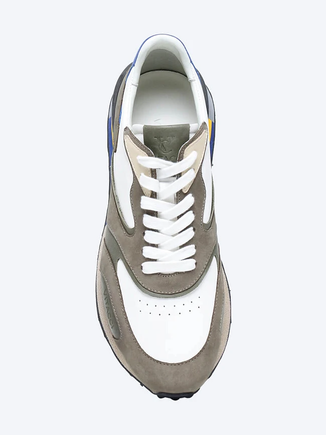 Кроссовки мужские демисезонные, цвет мультиколор, натуральная кожа/натуральный нубук M1781724-1 | 4