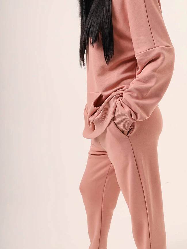 Костюм спортивный (худи+брюки) женские всесезонные SP8400-10 | 3