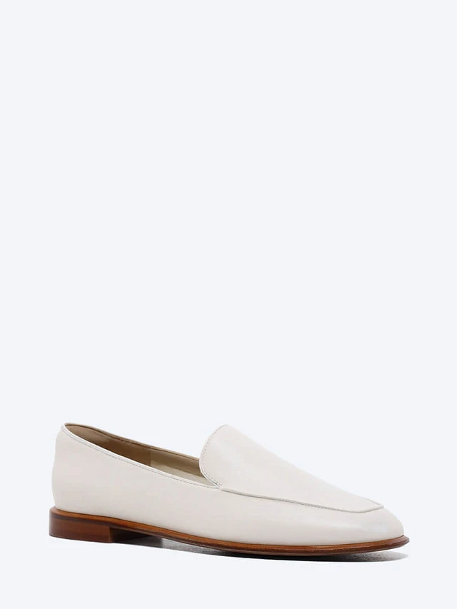 Лоферы женские всесезонные, цвет молочный, натуральная кожа 495956-2 | 1