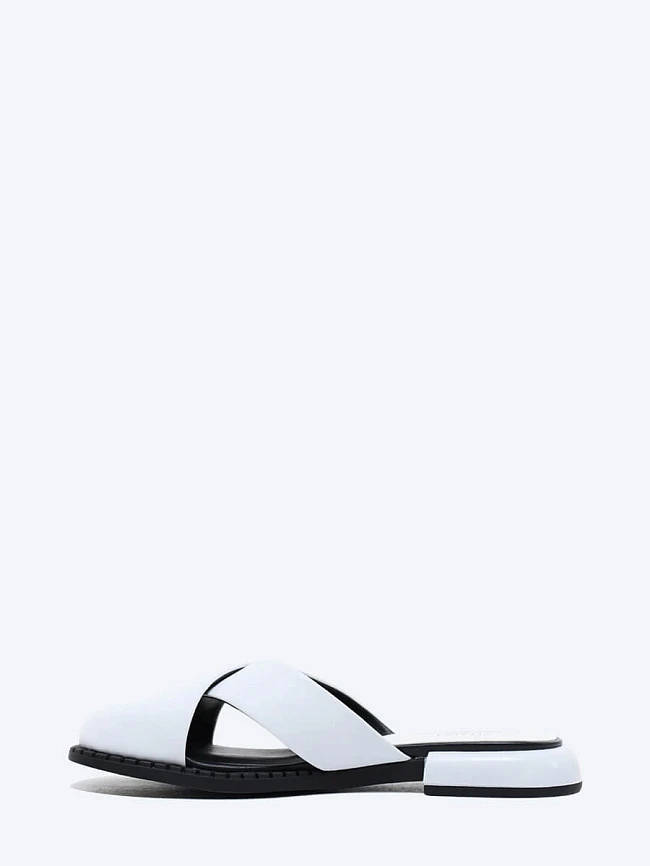 Сабо женские летние, цвет белый, натуральная кожа и полимерные материалы 1848472 | 3