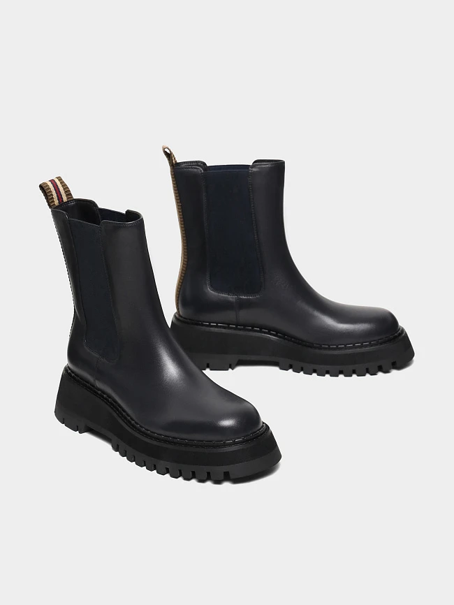 Ботинки женские демисезонные, цвет синий, натуральная кожа 1731099 | 3