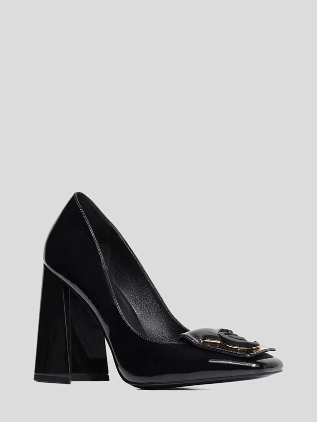 Туфли женские всесезонные, цвет черный, натуральная лаковая кожа 1492895-1 | 1