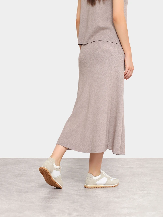 Кроссовки женские демисезонные, цвет молочный, натуральный спилок/текстиль 3630204 | 8