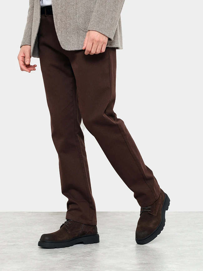 Ботинки мужские демисезонные, цвет коричневый, натуральный спилок M1022982 | 7