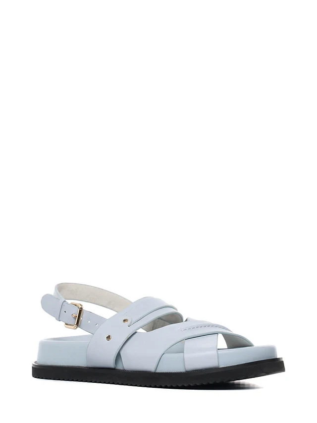 Сандалии 1845332 женские цвет голубой, натуральная кожа 1845332         | 1