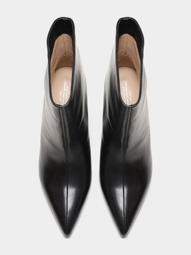 Полусапоги женские всесезонные, цвет черный, натуральная кожа 497222 | 5