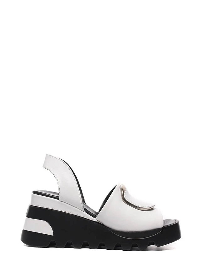 Босоножки 136095 женские цвет белый, натуральная кожа 136095          | 2