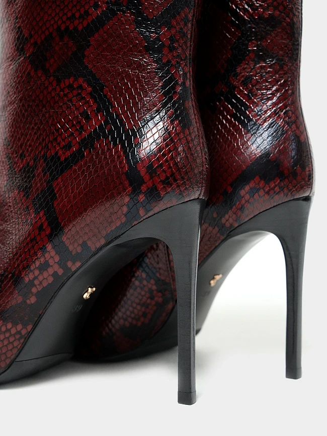 Полусапоги женские всесезонные, цвет бордовый, натуральная кожа 1494637 | 6