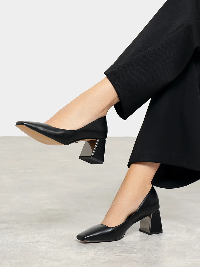 Туфли женские всесезонные, цвет черный, искусственная кожа 6550364 | 7