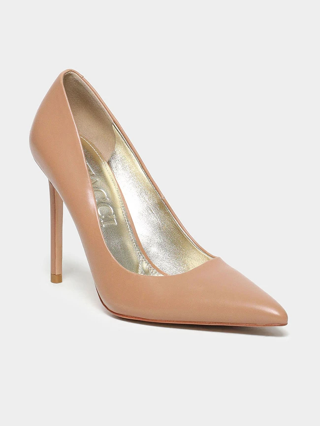 Туфли женские всесезонные, цвет бежевый, натуральная кожа 497502 | 2