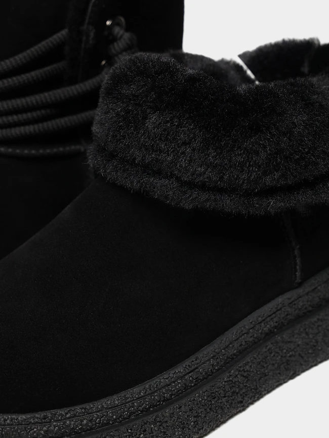 Полусапоги женские зимние, цвет черный, натуральный спилок 3630341M | 6