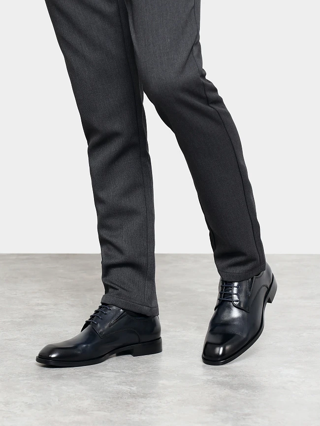 Полуботинки мужские всесезонные, цвет синий, натуральная кожа M1022946 | 7