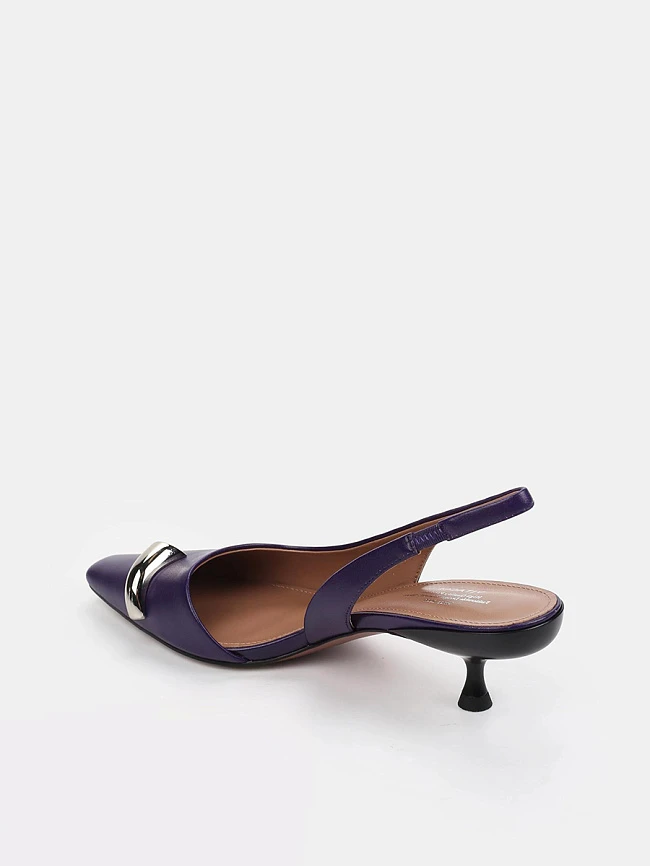 Туфли женские летние, цвет фиолетовый, натуральная кожа 1013697 | 3