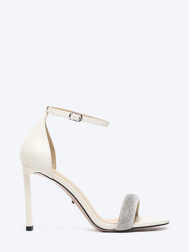 Босоножки женские летние, цвет белый, натуральная кожа 1730423 | 2