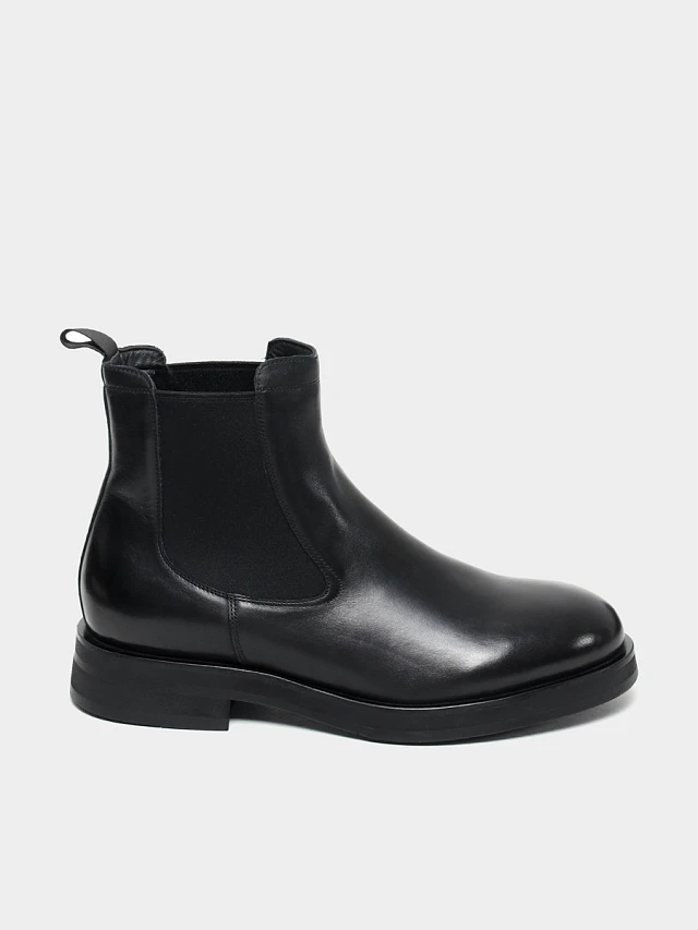 Ботинки мужские демисезонные, цвет черный, натуральная кожа M1022580 | 1