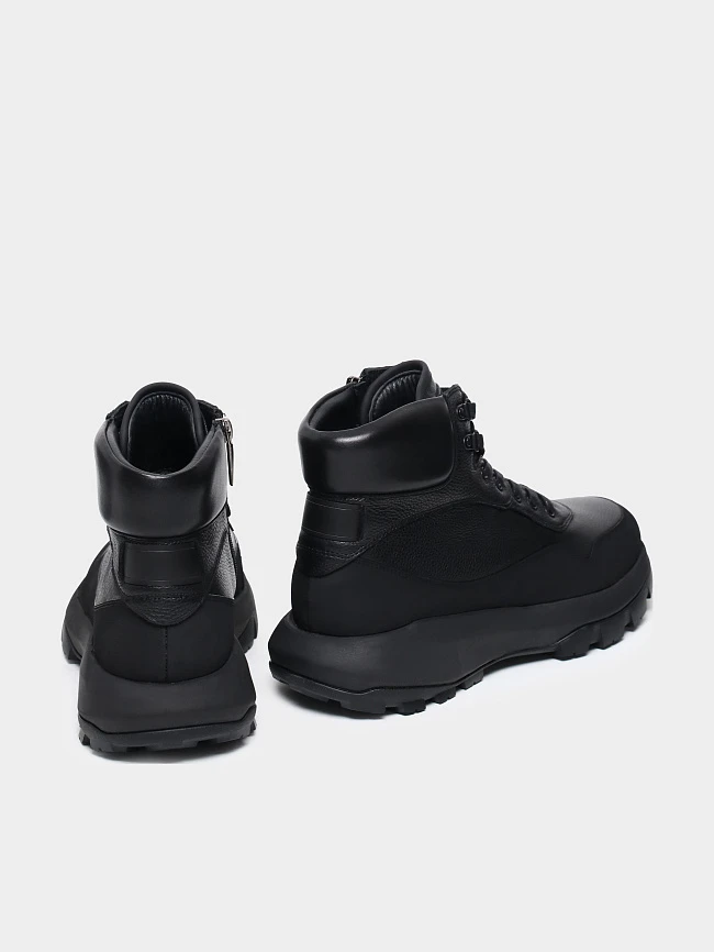 Ботинки мужские демисезонные, цвет черный, натуральная кожа M1782614 | 4