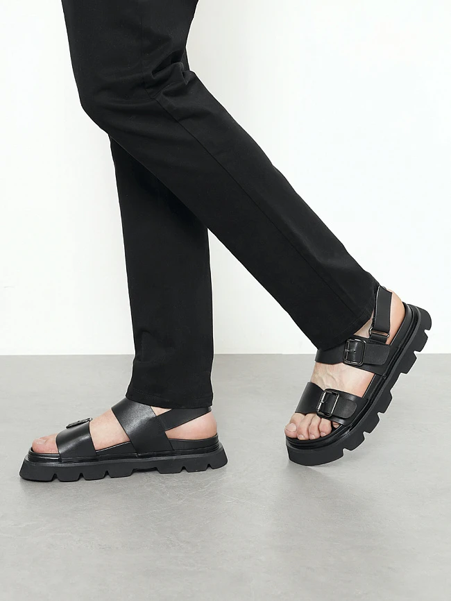 Сандалии мужские летние, цвет черный, натуральная кожа M1782406 | 7