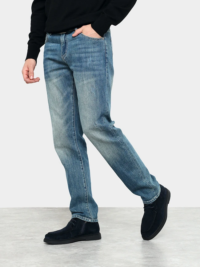 Ботинки мужские демисезонные, цвет синий, натуральный спилок M801238 | 7