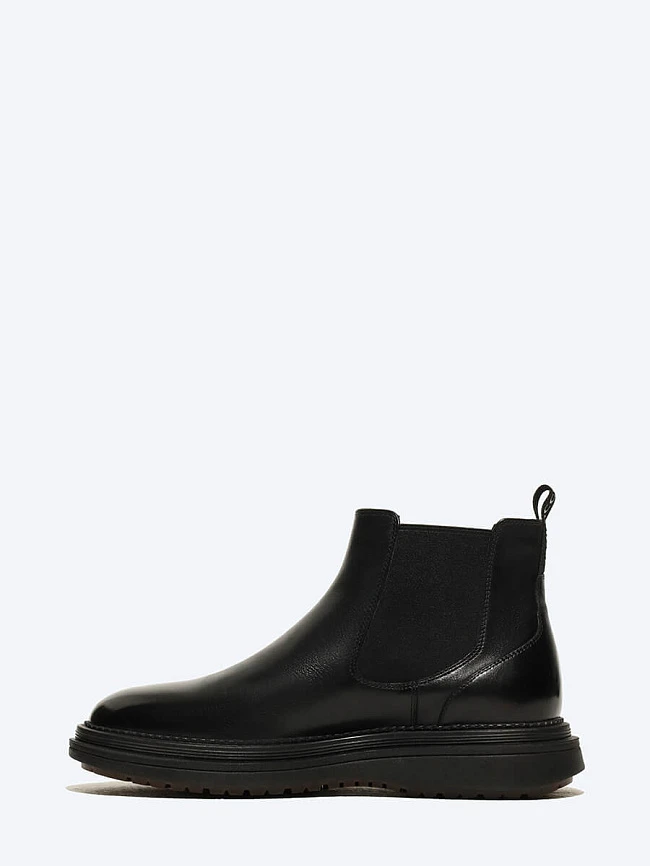 Ботинки мужские зимние, цвет черный, натуральная кожа M1023021M | 3