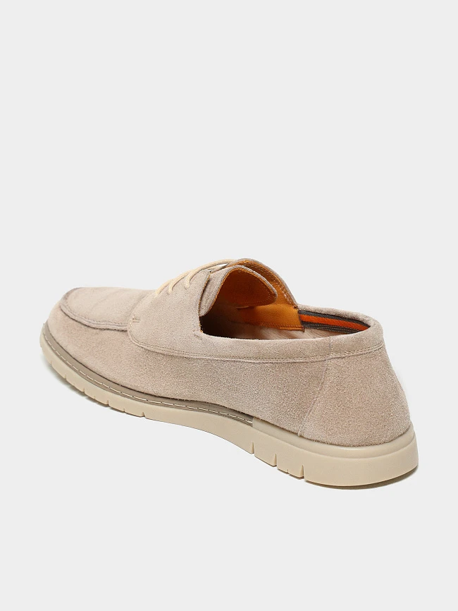 Полуботинки мужские демисезон; лето;, цвет бежевый, натуральный спилок M262291 | 6