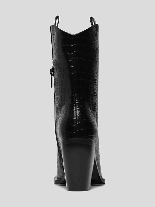 Полусапоги 1844118 женские цвет черный, искусственная кожа 1844118         | 4