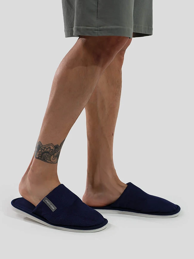 Тапочки домашние SLIP822-05 мужские цвет синий, текстиль SLIP822-05 | 8