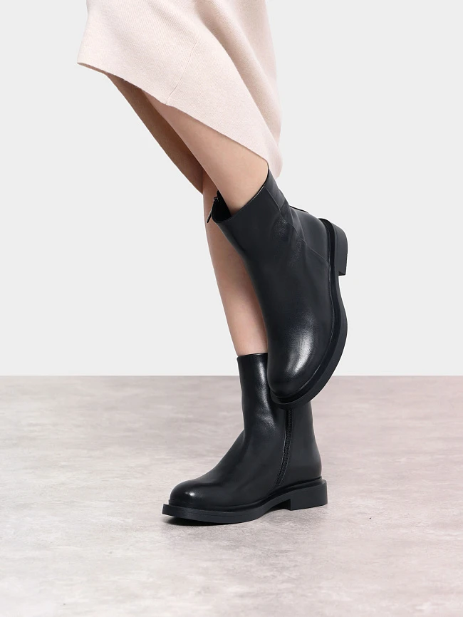 Полусапоги женские зимние, цвет черный, натуральная кожа 1399690M | 9