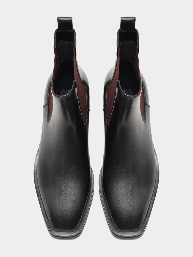 Полусапоги женские демисезонные, цвет черный, натуральная кожа 1731013 | 5