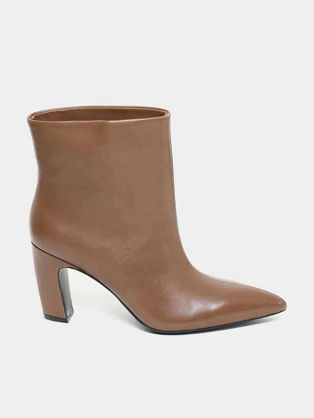 Ботильоны женские всесезонные, цвет мокко, натуральная кожа 497228 | 1