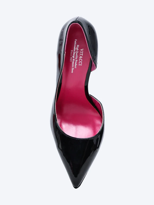 Туфли женские всесезонные, цвет черный, искусственная лаковая кожа 6550103 | 4