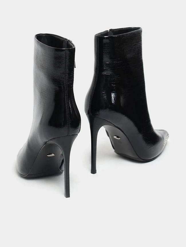 Полусапоги женские демисезонные, цвет черный, натуральный наплак 1493929 | 4