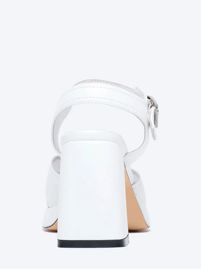 Босоножки женские летние, цвет белый, искусственная кожа/натуральная кожа и полимерные материалы 1848320 | 5