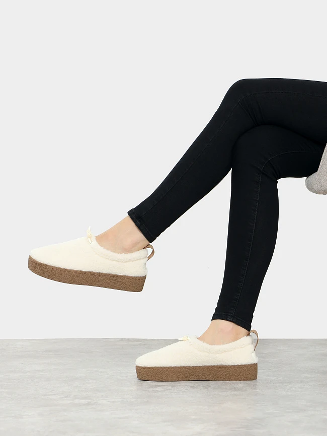 Полуботинки женские зимние, цвет молочный, искусственный мех 7210363M | 12