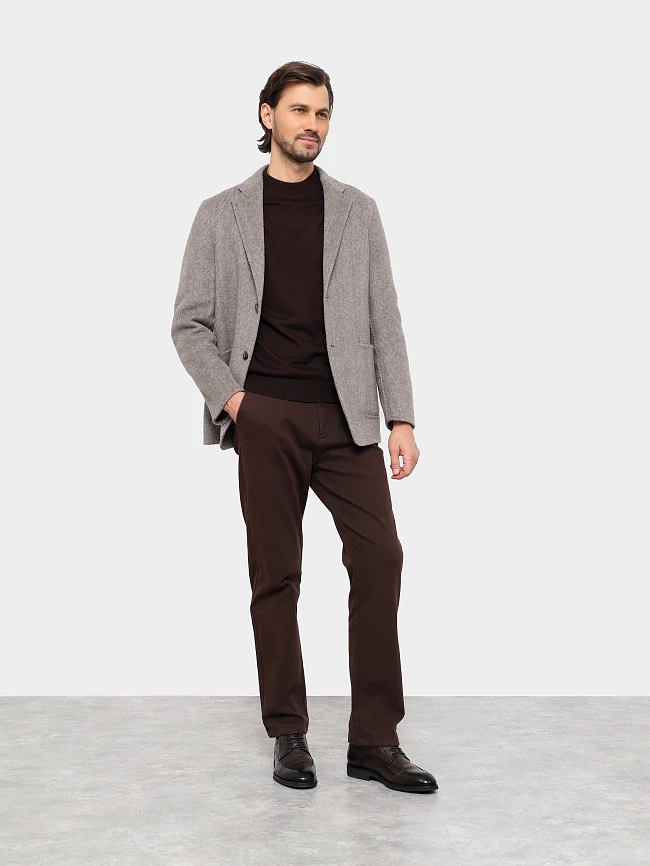 Полуботинки мужские всесезонные, цвет коричневый, натуральная кожа M1023151 | 8