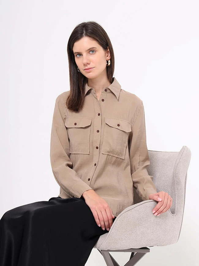 Рубашка женская осень-зима EF08-0014-08 | 7