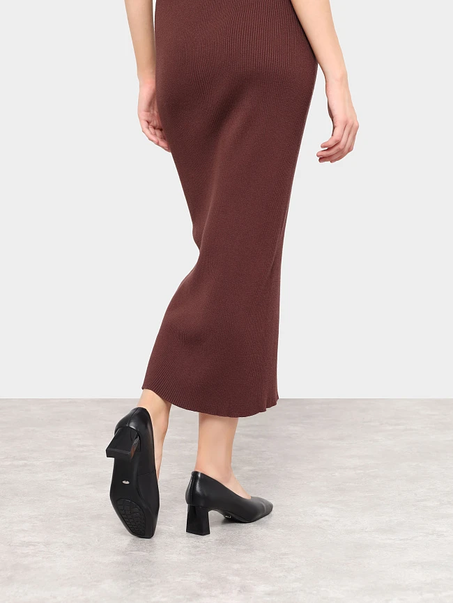 Туфли женские всесезонные, цвет черный, натуральная кожа 7210264 | 8