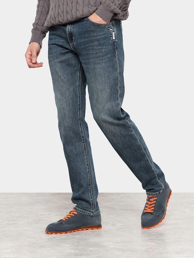 Кеды мужские демисезонные, цвет синий, натуральный спилок M1781864 | 6