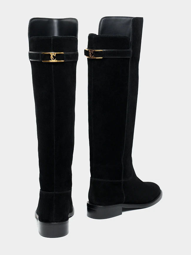 Сапоги женские зимние, цвет черный, натуральный спилок 1494577M | 4