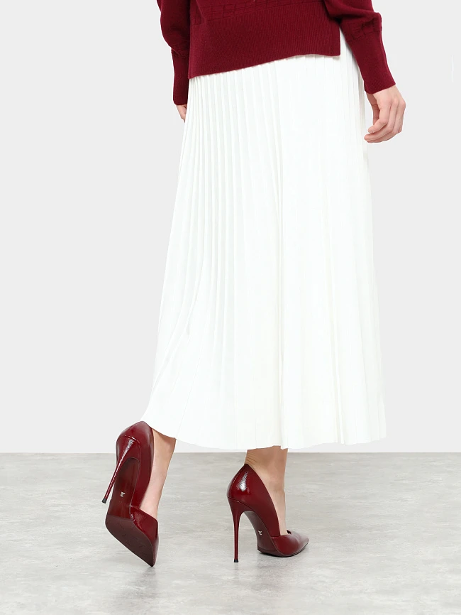 Туфли женские всесезонные, цвет бордовый, натуральная кожа 497013 | 8