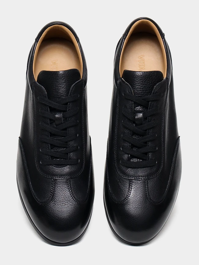 Кеды мужские демисезон; лето;, цвет черный, натуральная кожа M254415 | 4