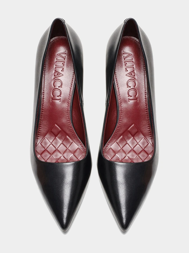 Туфли женские всесезонные, цвет черный, натуральная кожа 497003-2 | 4