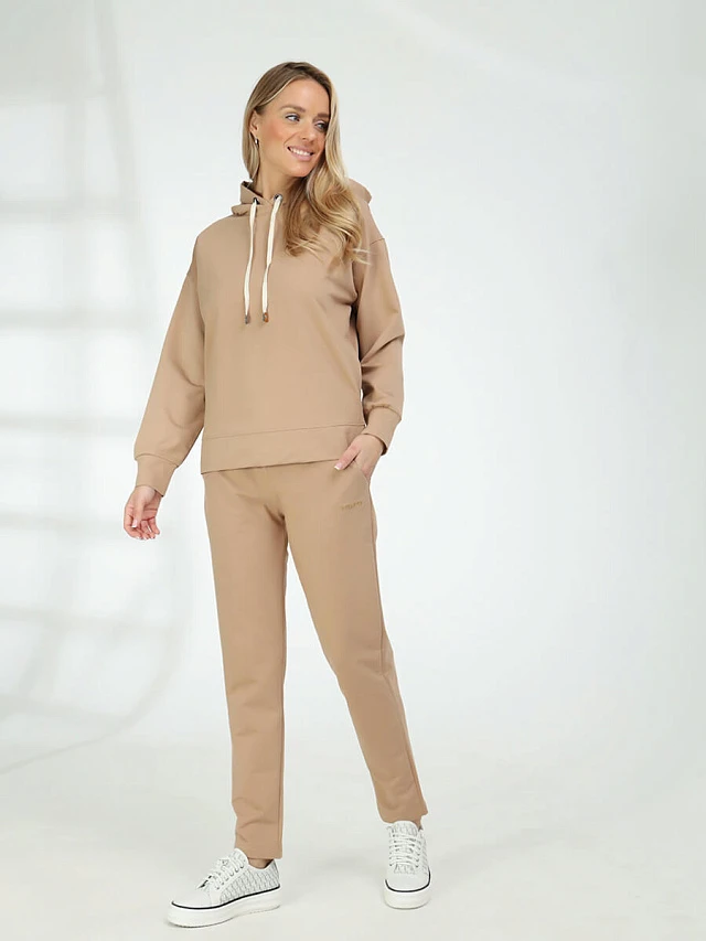 Костюм спортивный (джемпер с капюшоном+брюки) женские всесезонные SPH2206-08 | 1