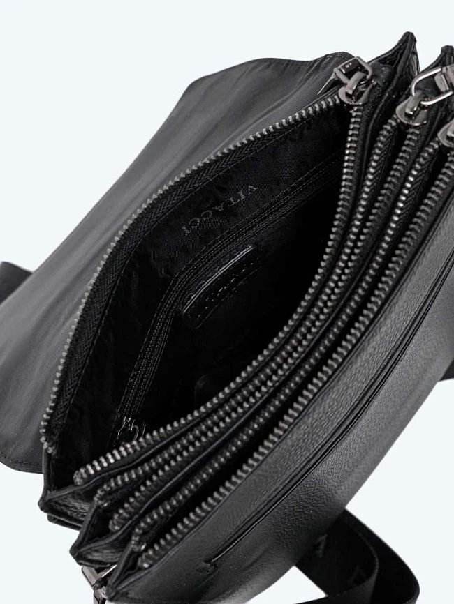 Сумки TA1503-01 мужские цвет черный, натуральная кожа TA1503-01 | 4