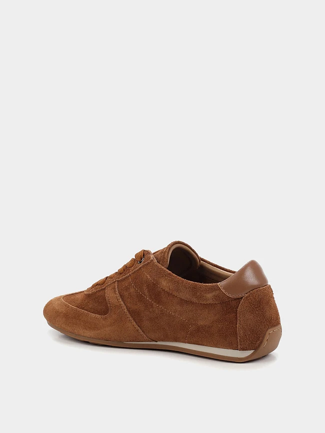 Кеды женские демисезонные, цвет рыжий, натуральный спилок 1013690P | 3