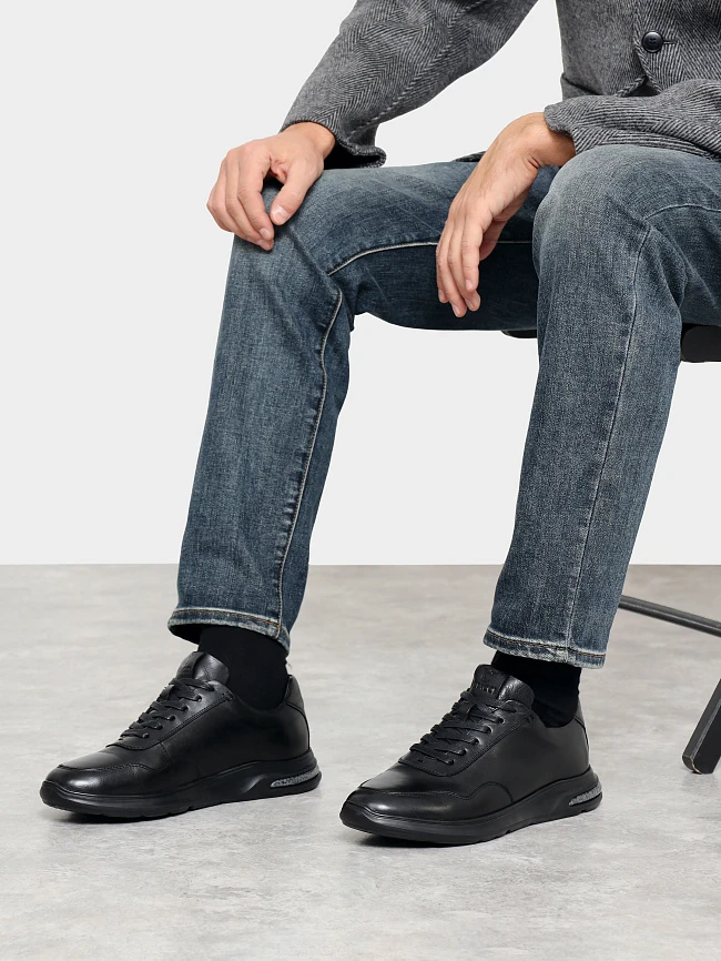 Кроссовки мужские зимние, цвет черный, натуральная кожа M1782598M | 10