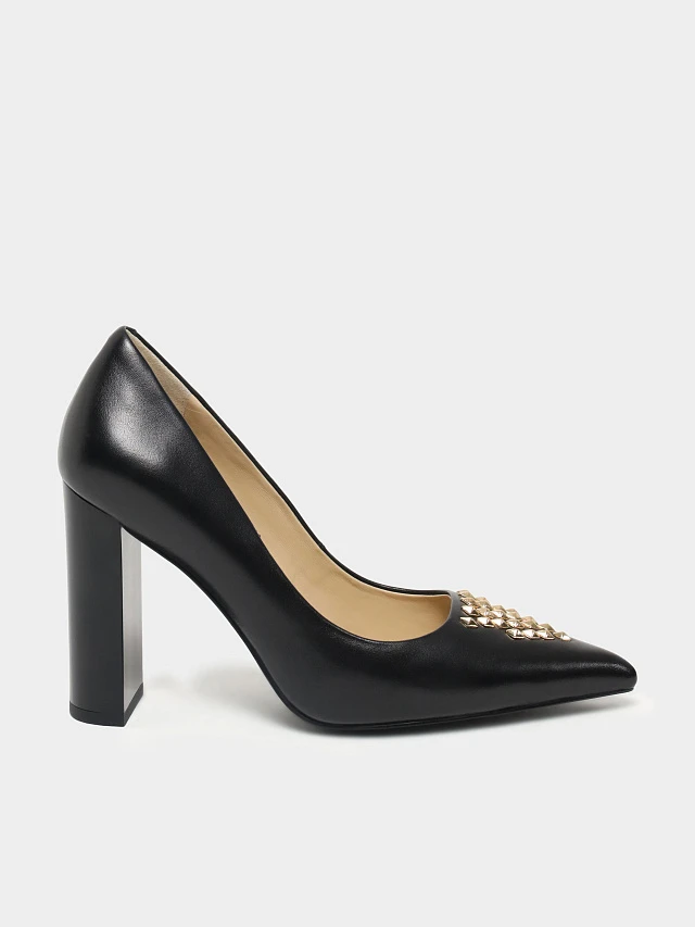 Туфли женские всесезонные, цвет черный, натуральная кожа 1493771 | 1